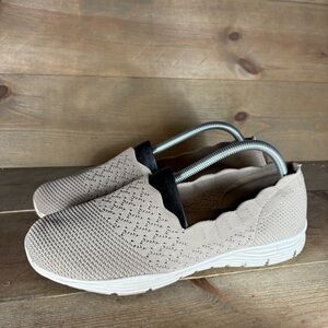 skechers seager womens size 10 shoes brown slip on comfort sneakers